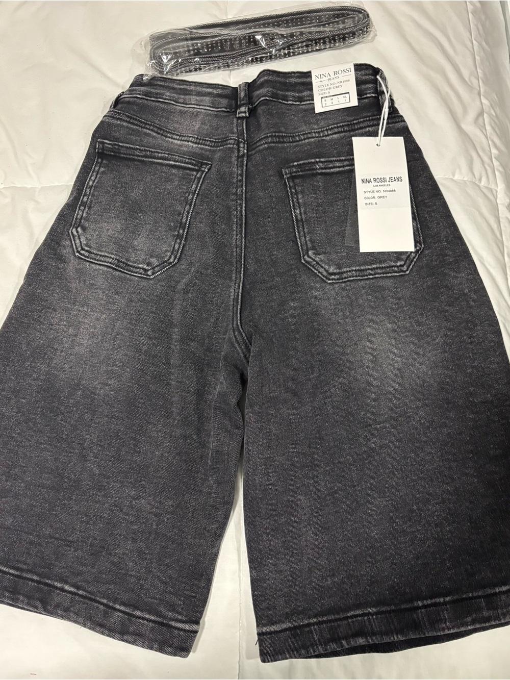 Rina Rossi Washed Black Relaxed Women's Jeans